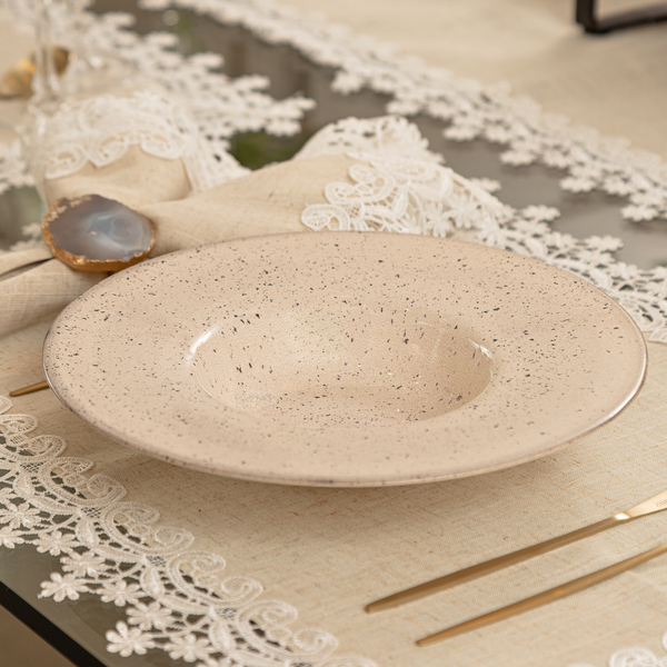 Kit 6 Prato Para Risoto Cerâmica Aspen 28cm HZOR