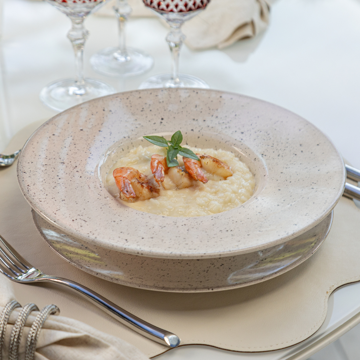 Conjunto Prato Para Risoto Cerâmica Aspen 28cm 6 Peças I CASA HZOR